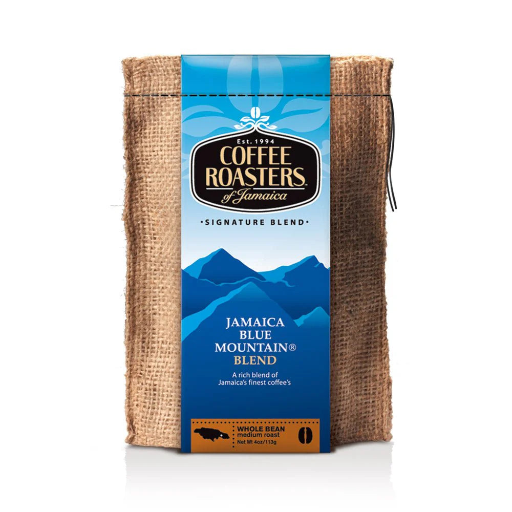 Jamaica Blue Mountain Coffee Blend - 8oz Beans in Burlap Bag