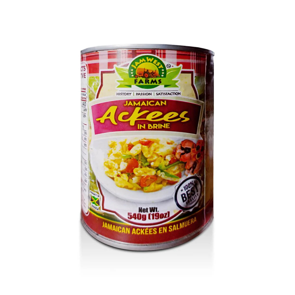 JamWest Farms Canned Ackee in Brine, 19oz