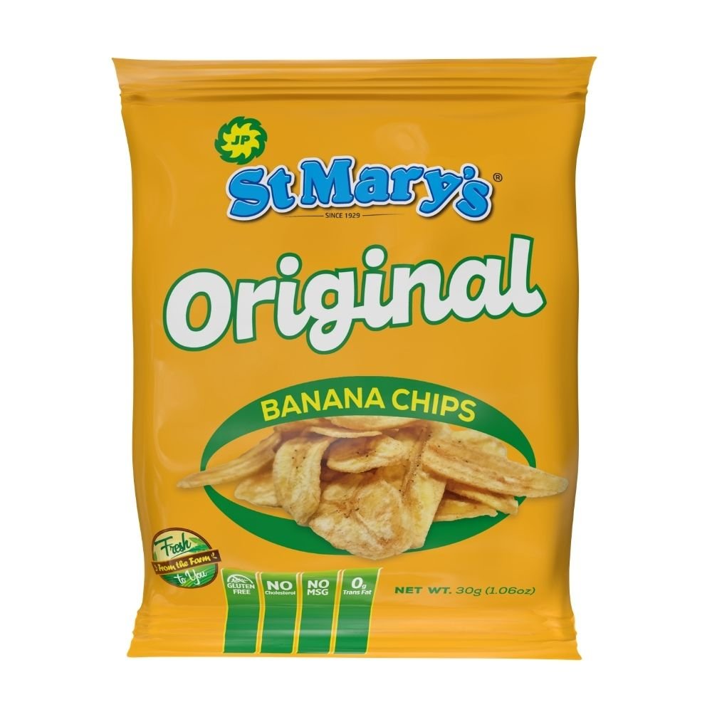 JP St. Mary's Original Banana Chips 36g (10 Pack)