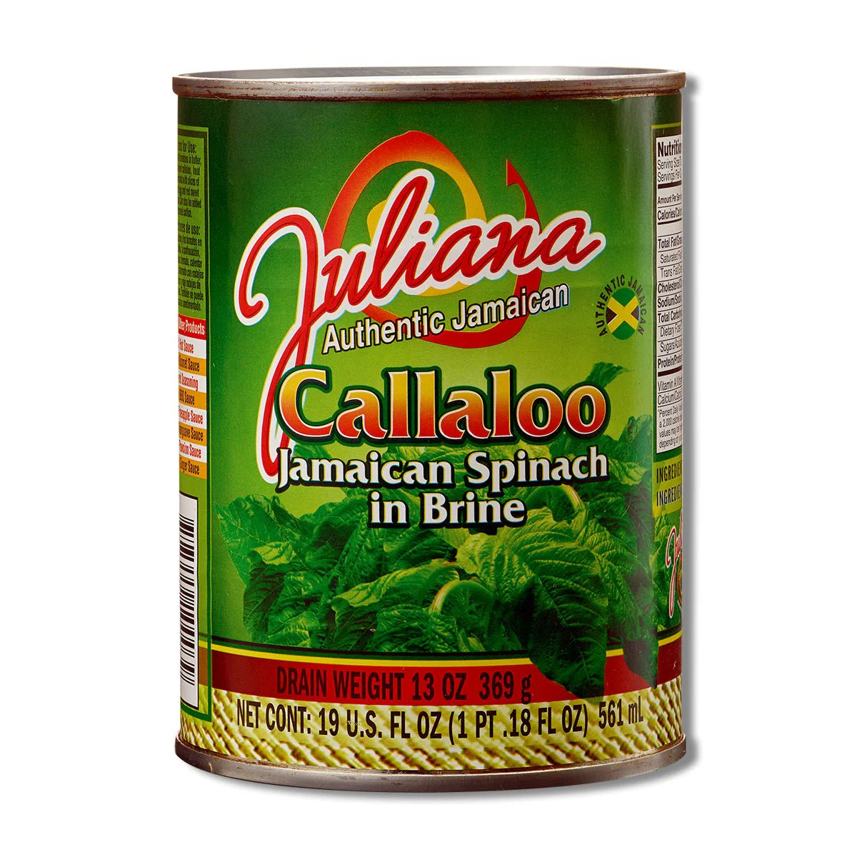 Juliana Callaloo in Brine, 19oz