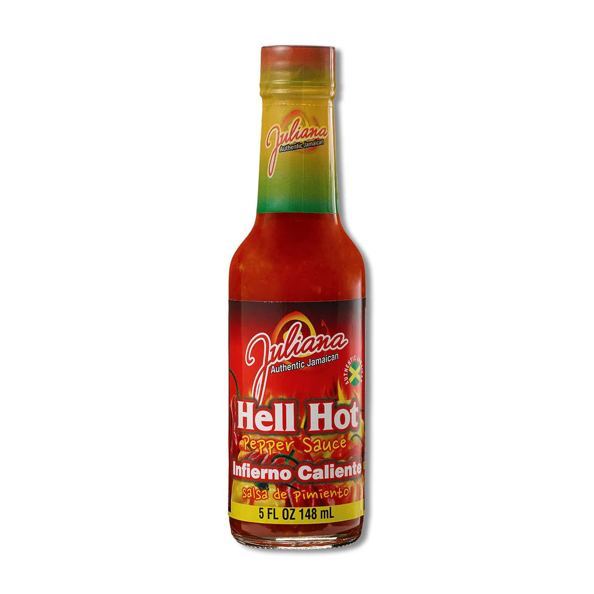 Juliana Hell Hot Pepper Sauce, 5oz