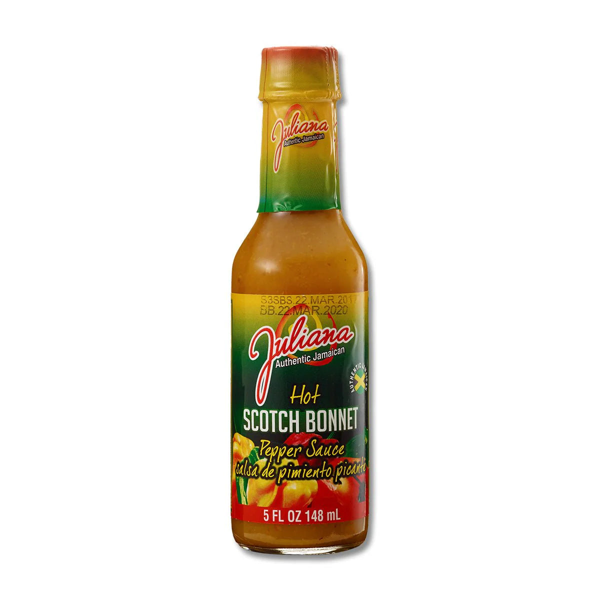 Juliana Hot Scotch Bonnet Pepper Sauce, 5oz