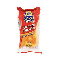 Orange Kiss Cupcake, (3 Pack)