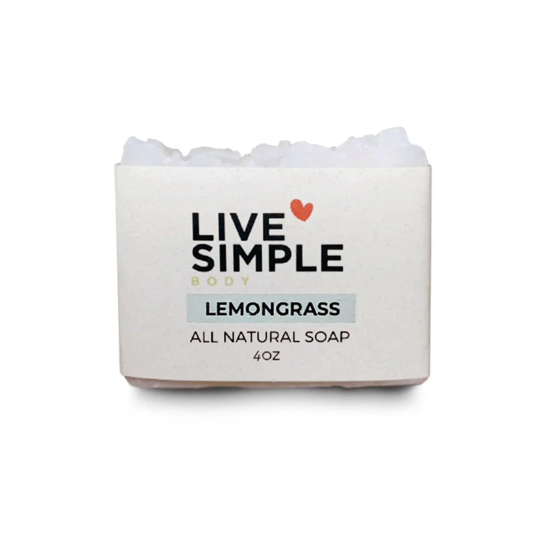 LiveSimple Lemongrass All Natural Soap, 4oz