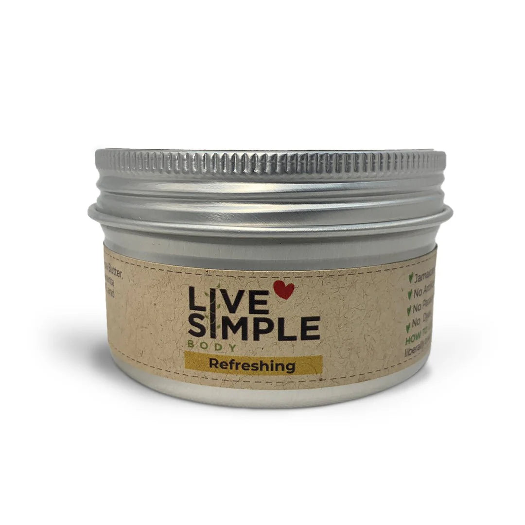 LiveSimple Refreshing Whipped Body Butter, 2.5oz or 4oz