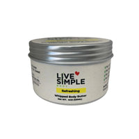 LiveSimple Refreshing Whipped Body Butter, 2.5oz or 4oz