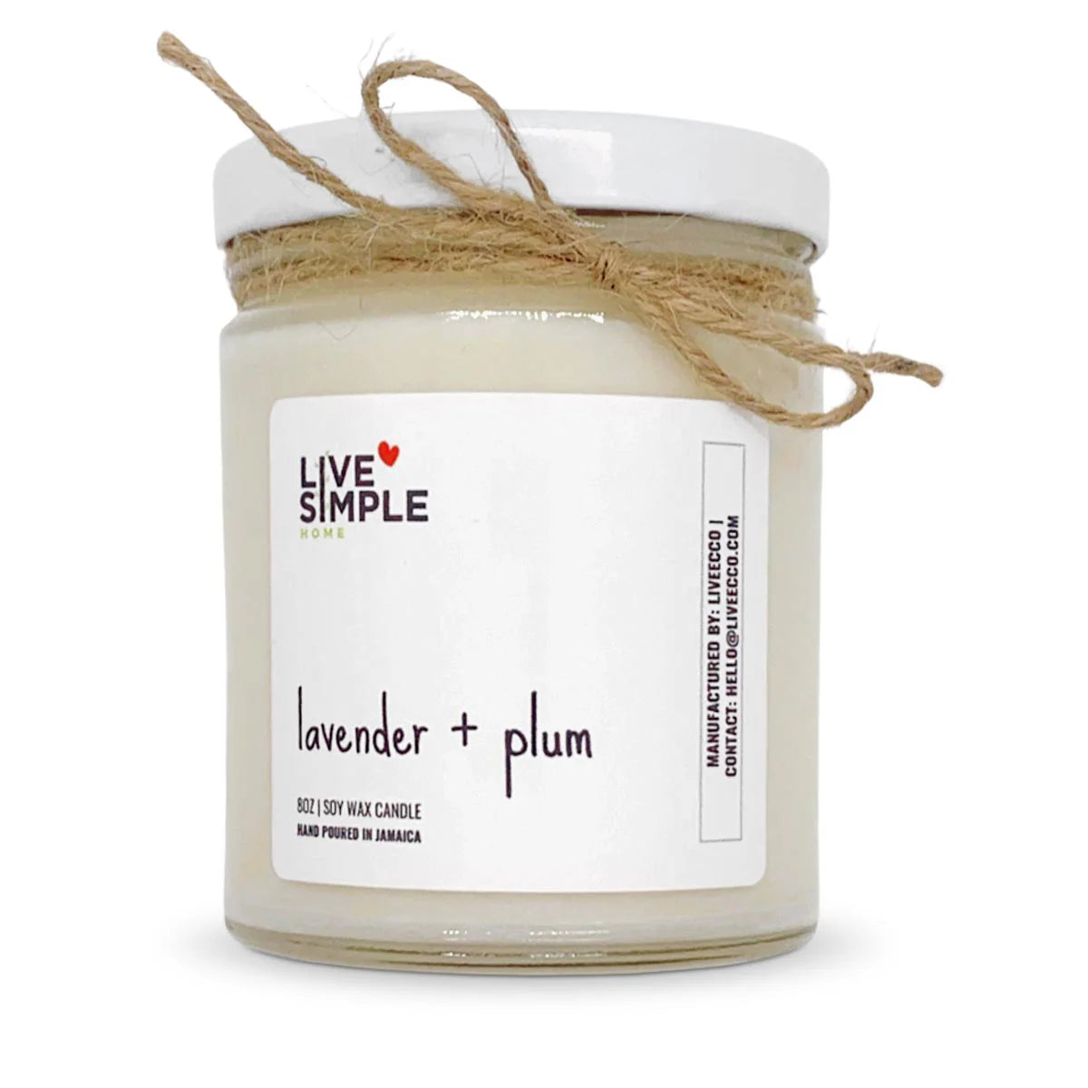 LiveSimple Soy Wax Candle