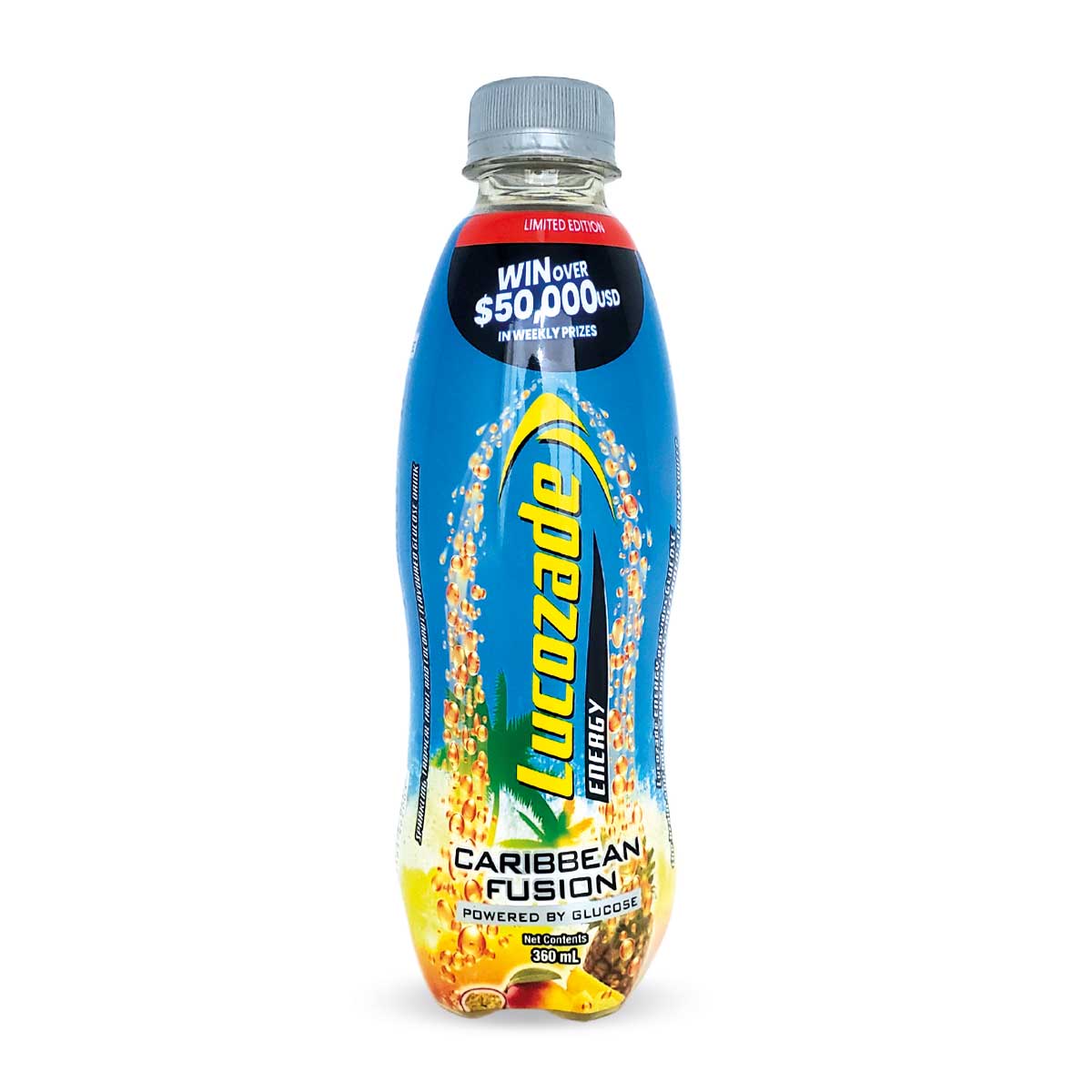 Lucozade Caribbean Fusion, 360ml (3 Pack)