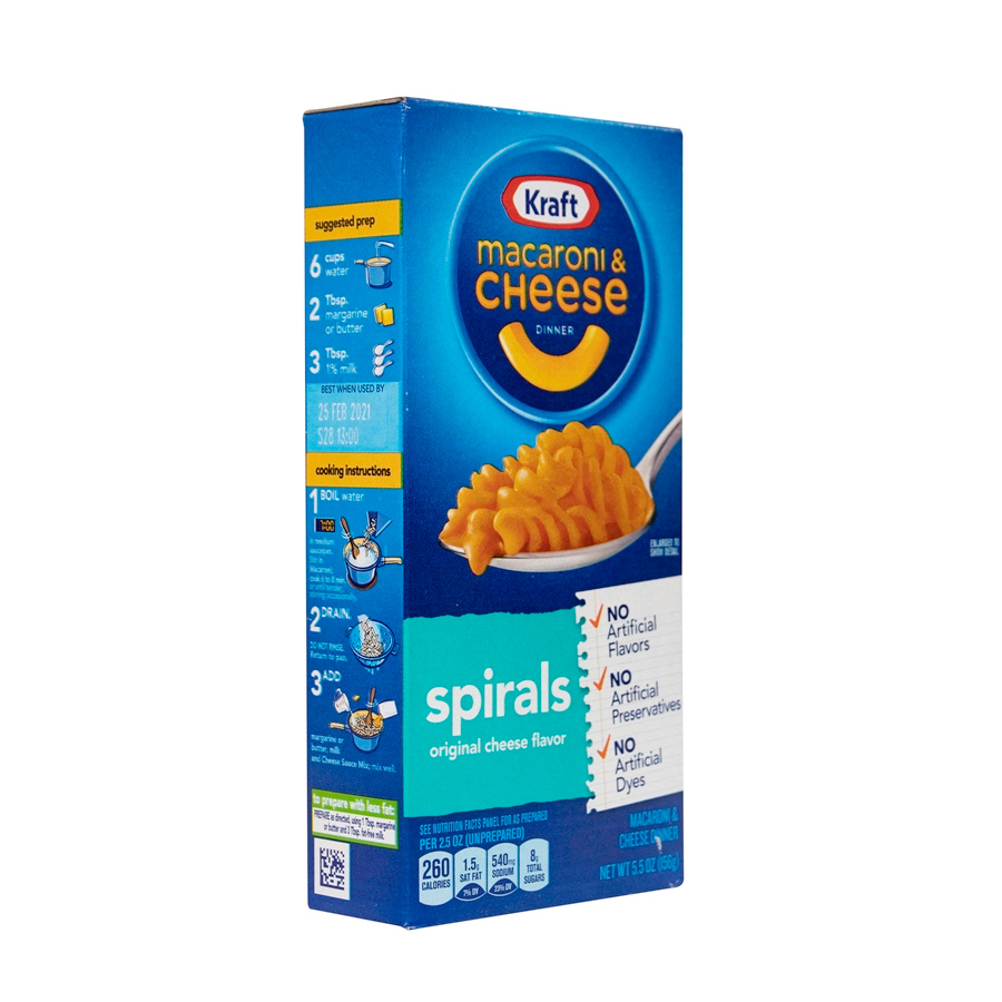 Kraft Macaroni and Cheese Spirals, 5.5oz