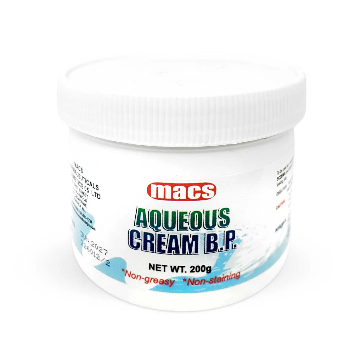 Macs Aqueous Cream B.P 200g