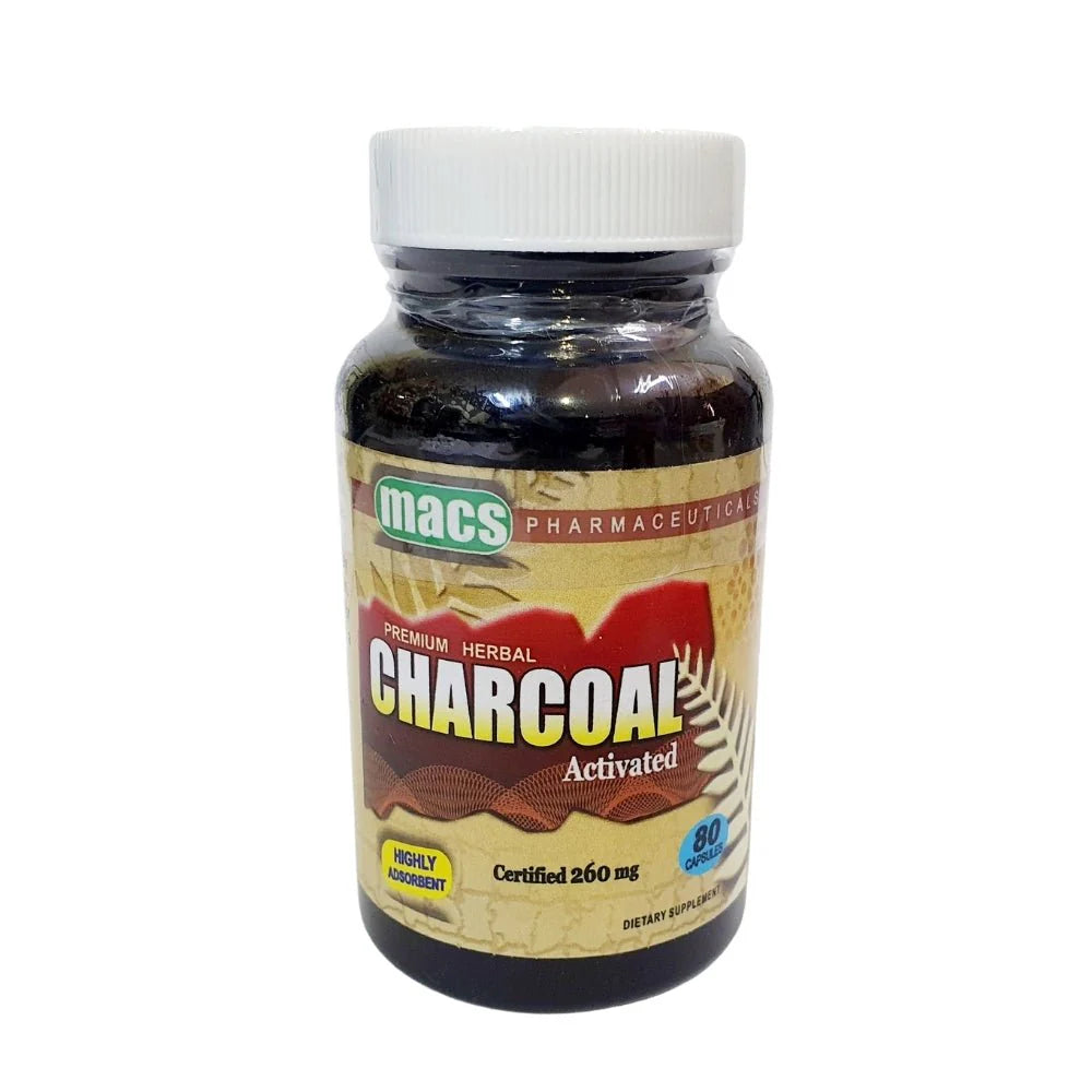 Macs Charcoal Capsules, 260 mg (2 & 3 Pack)