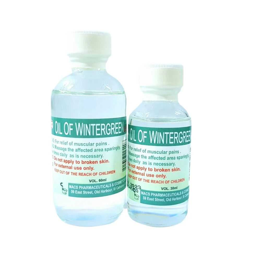 Macs Oil of Wintergreen, 30ml or 60ml (2 Pack)