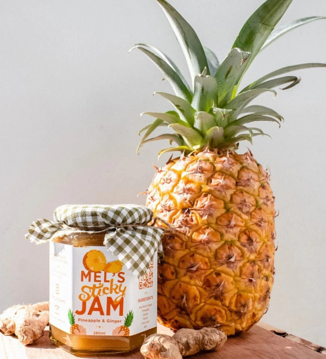 Mel's Sticky Jam - Pineapple & Ginger, 9.3oz