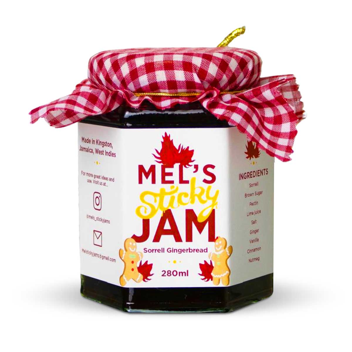 Mel's Sticky Jam - Sorrel Gingerbread, 9.3oz