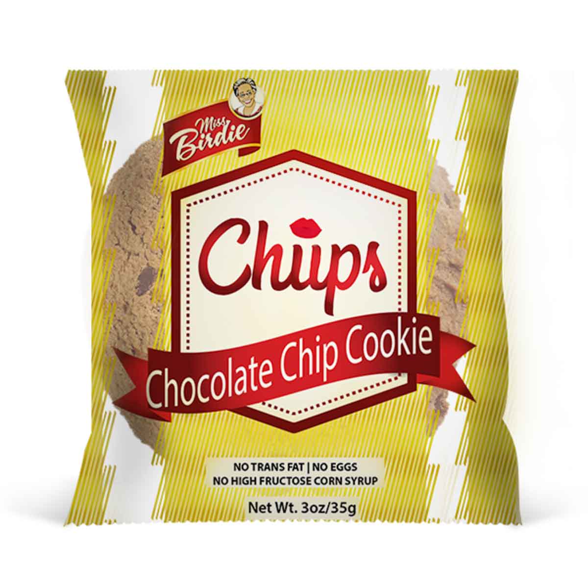 Miss Birdie Chups Chocolate Chip Cookie, 35g (3 Pack)