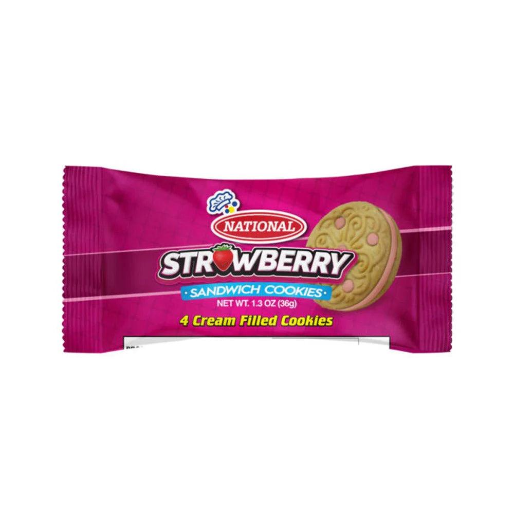 National Sandwich Cookies Strawberry, 36g (3 Pack)