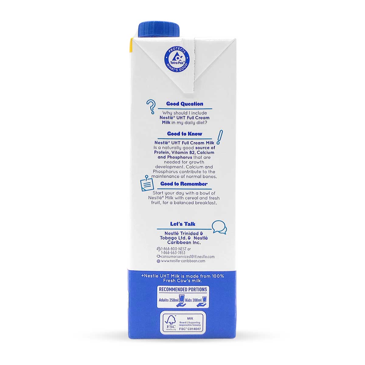 Nestle 100% Local Fresh Full Cream Milk, 1L (3 Pack) Brand: Nestle