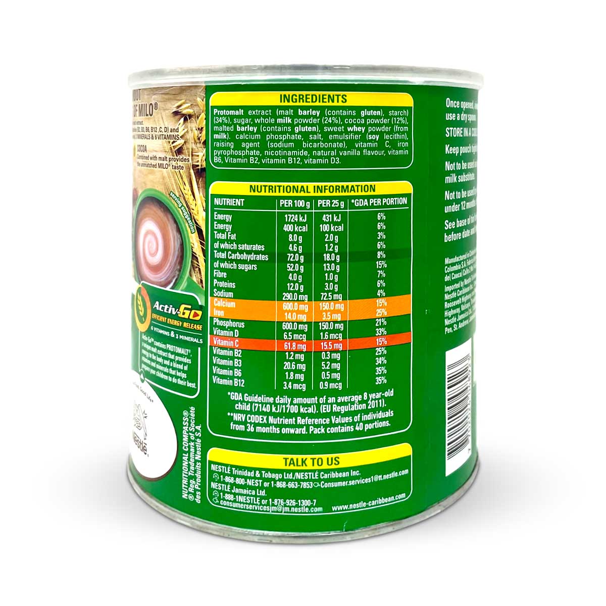 Nestle Milo Activ Go Tin, 450g