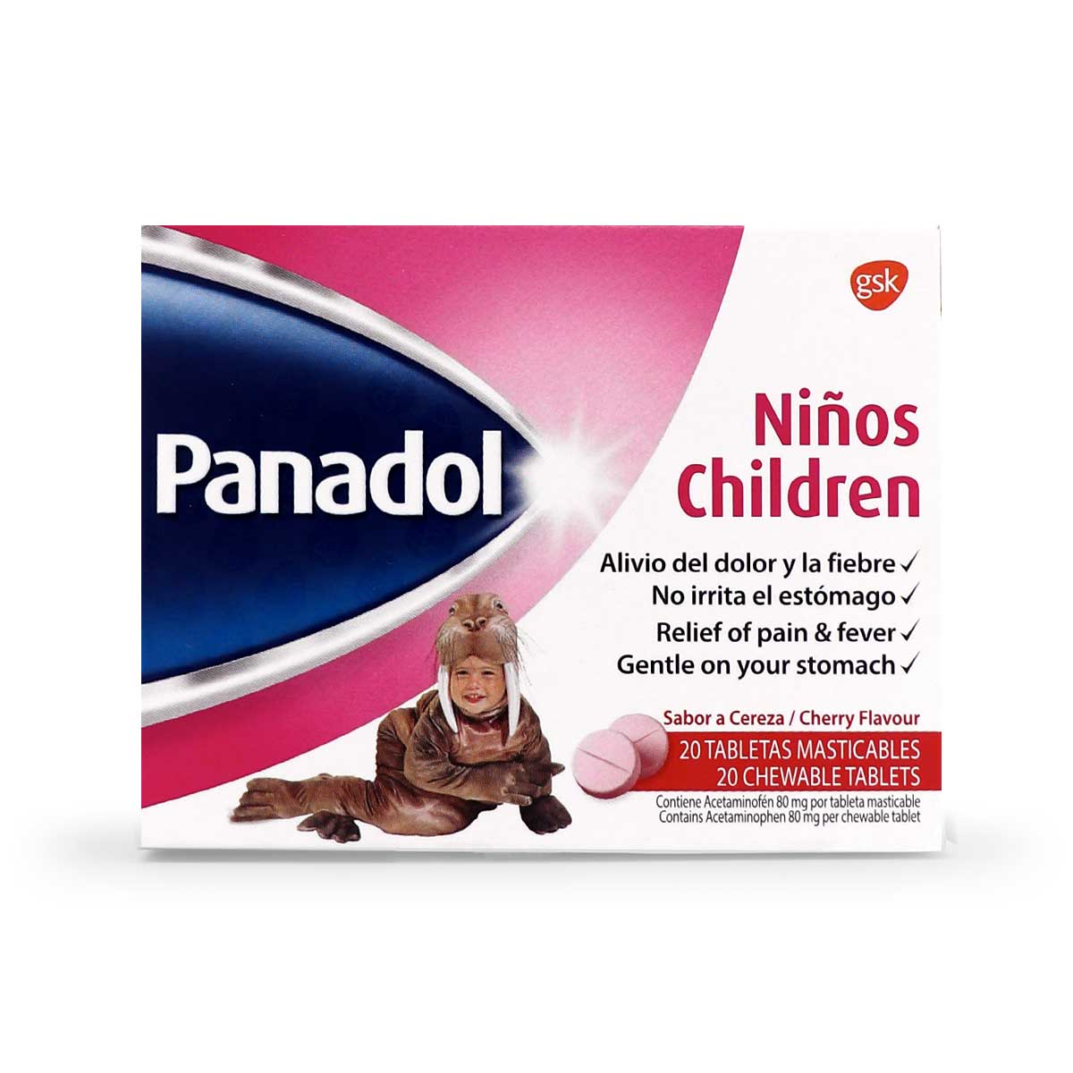 Panadol Children Chewable Tablets Box