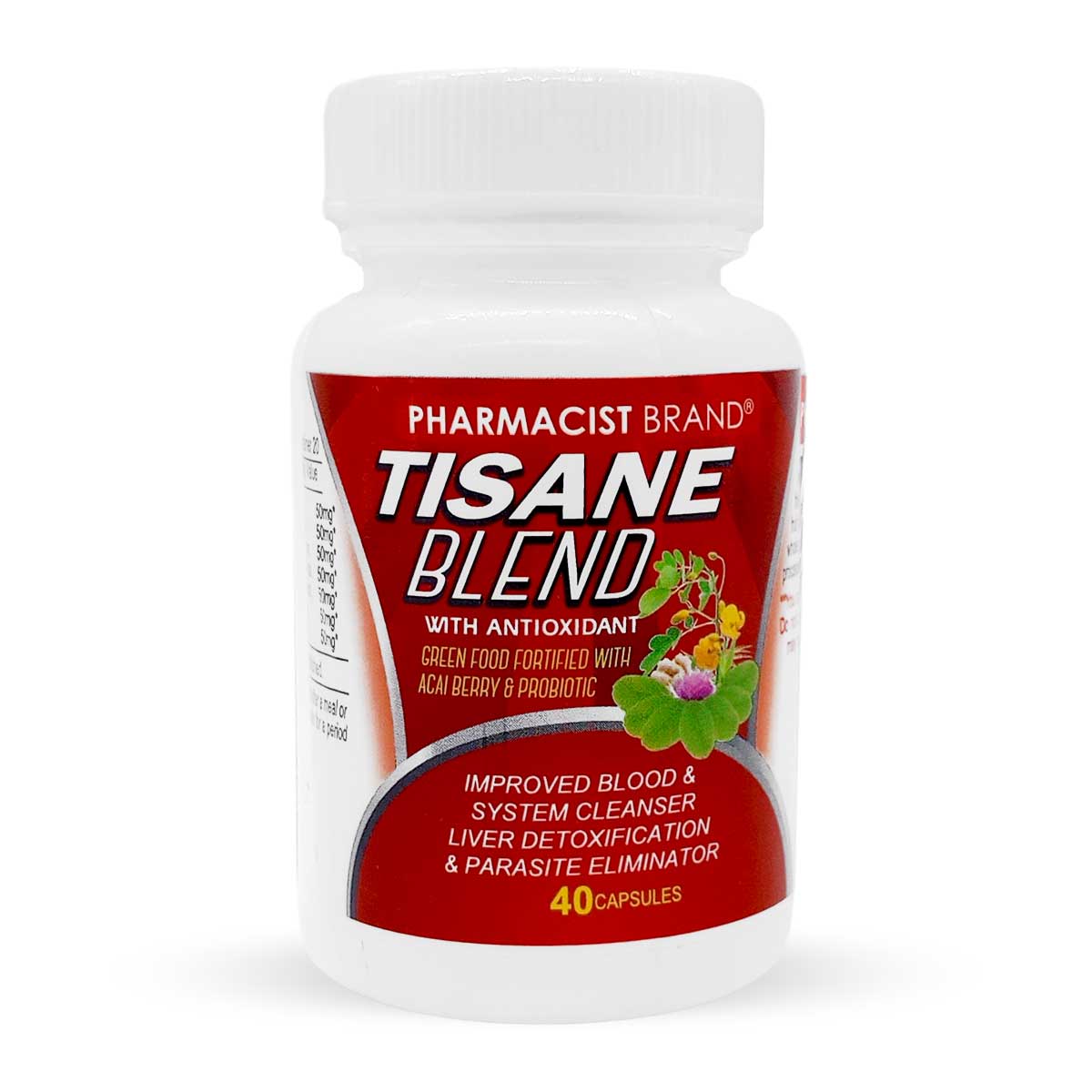 Pharmacists Brand Tisane 40 Capsules