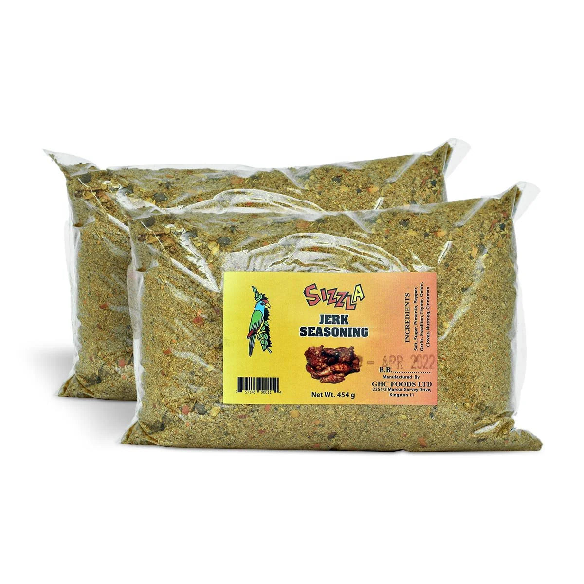 Sizzla Jerk Seasoning Powder, 16oz (2 Pack)