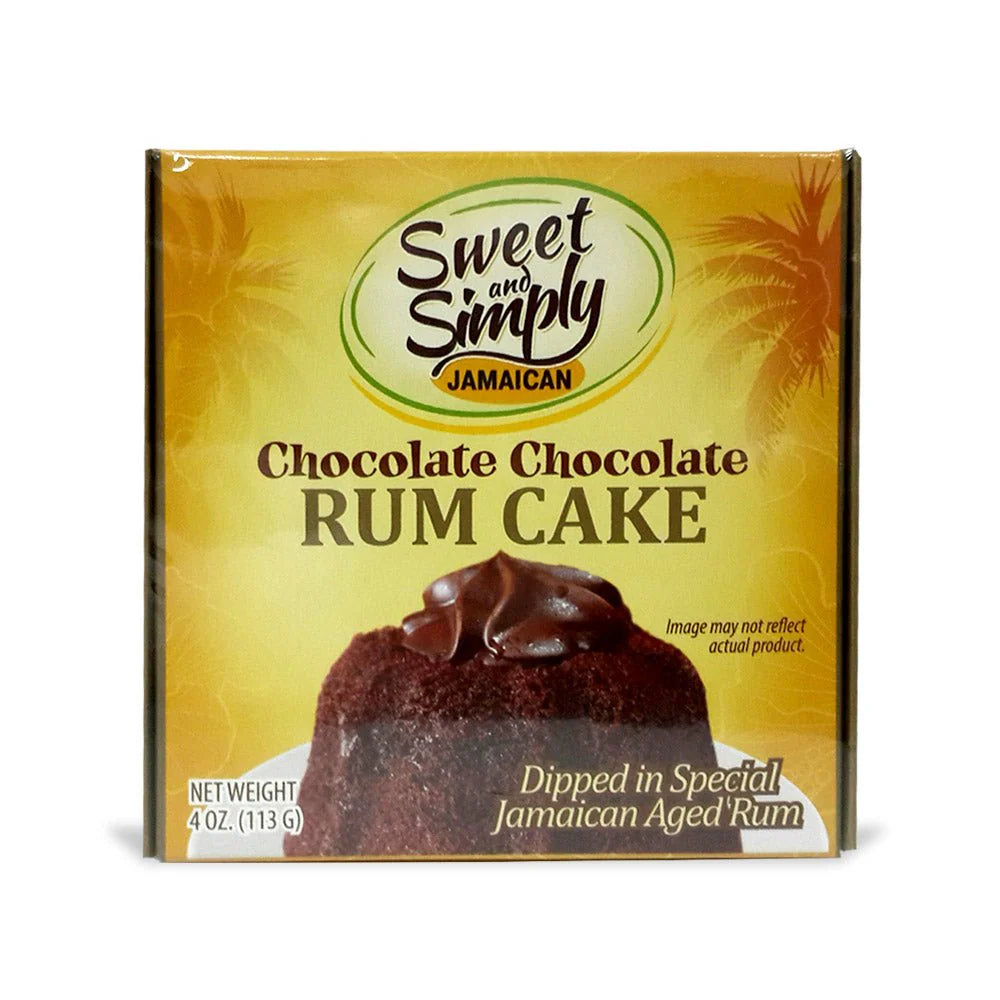 Sweet & Simply Jamaican Chocolate Chocolate Rum Cake, 4oz