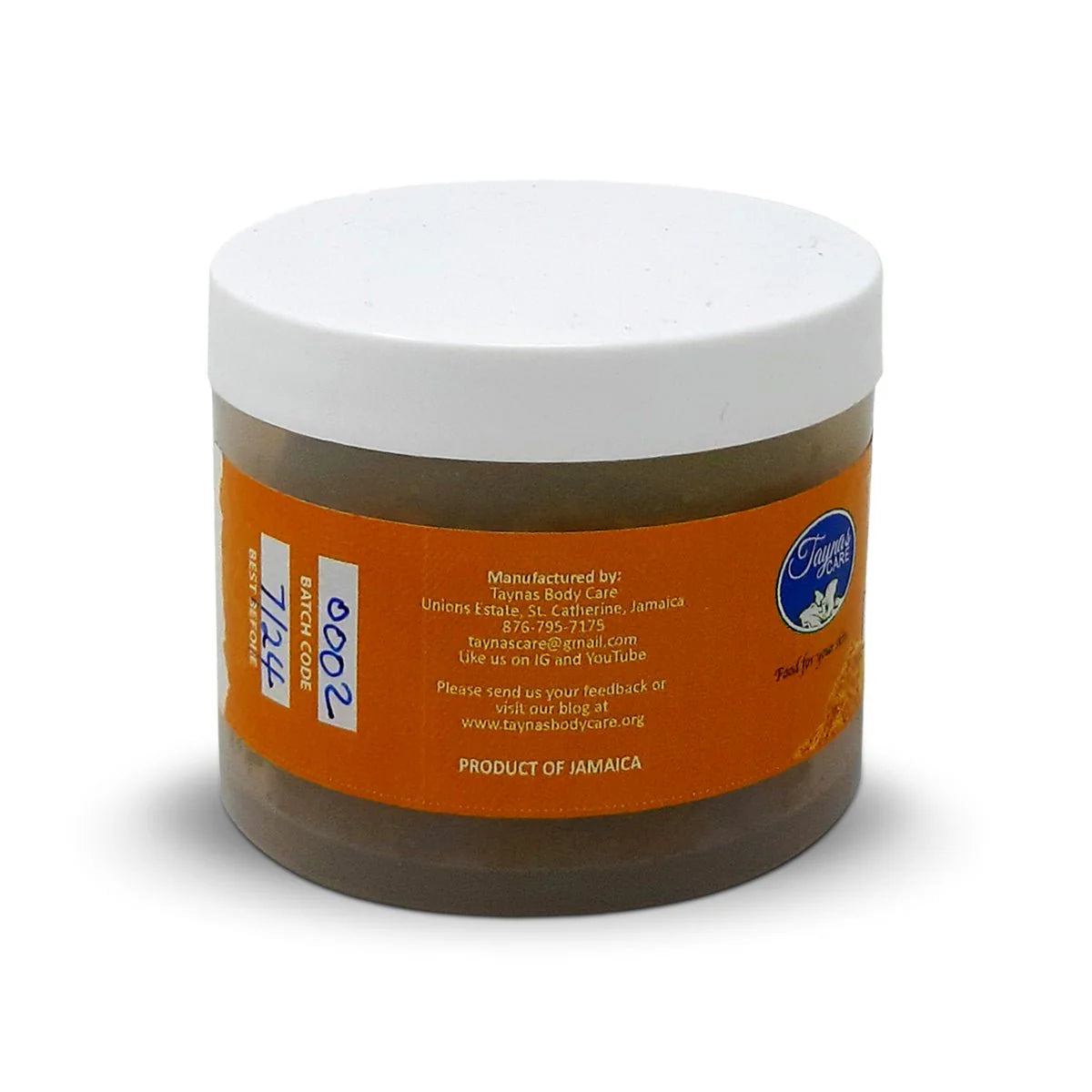 Tayna's Turmeric & Clay Face Scrub, 4oz