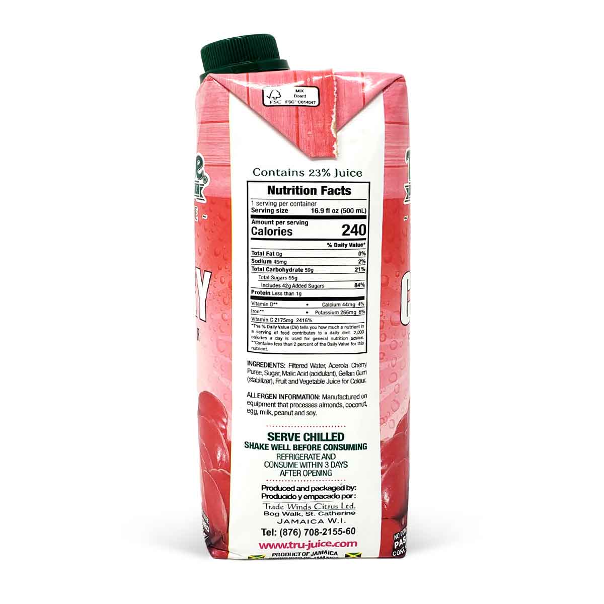 Tru-Juice Cherry, 500ml (3 Pack)