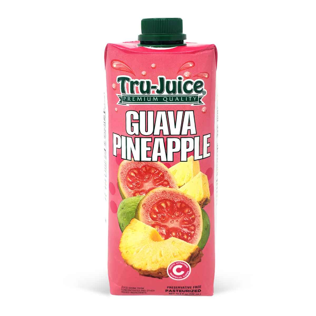 Tru-Juice Guava Pinapple, 500ml (3 Pa