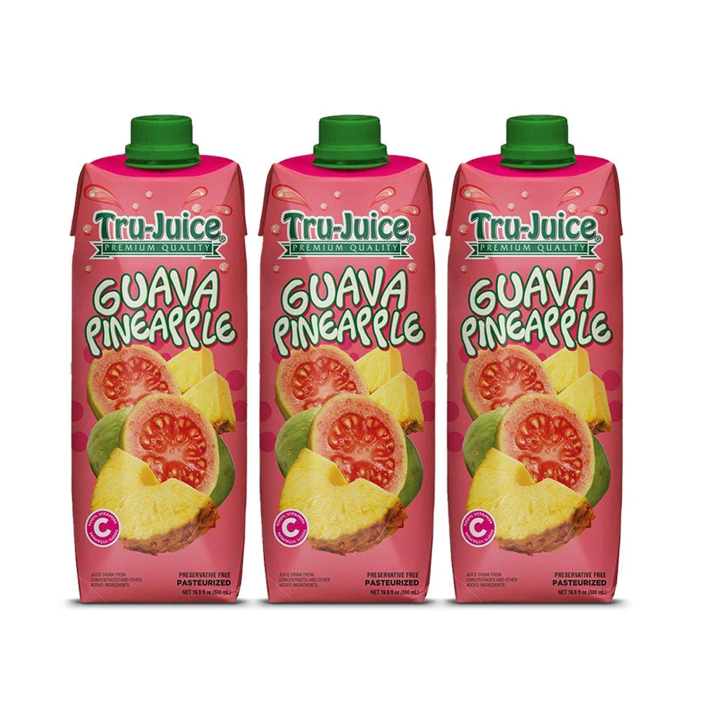 Tru-Juice Guava Pineapple Juice 1L (3 Pack)