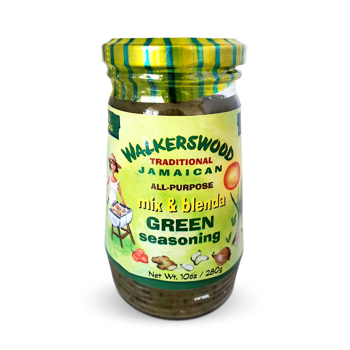 Walkerswood Traditional Jamaican All Purpose Mix and Blenda Green Seasoning, 10oz