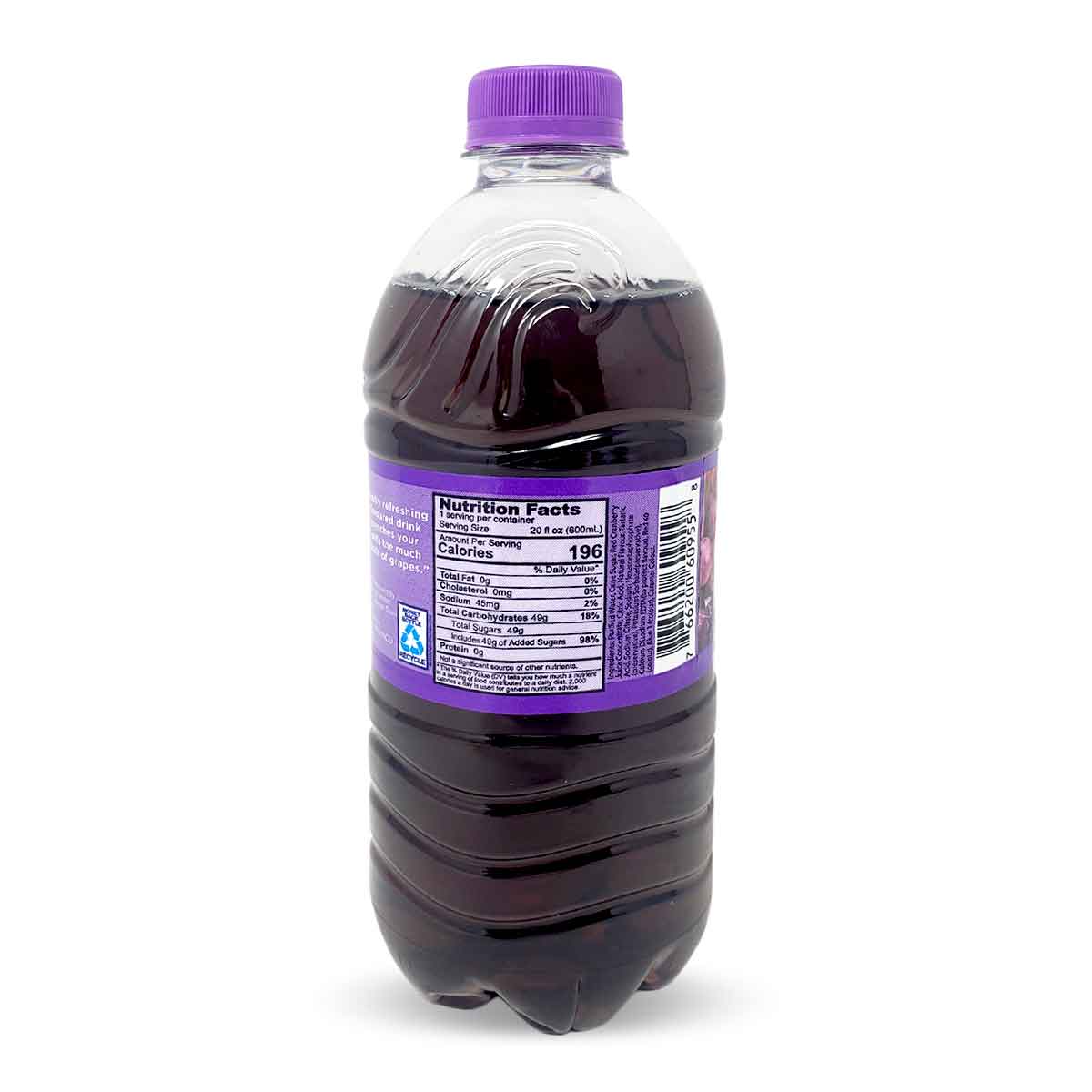 Wisynco Cran-Grape Flavored Wata, 600ml (3 Pack)