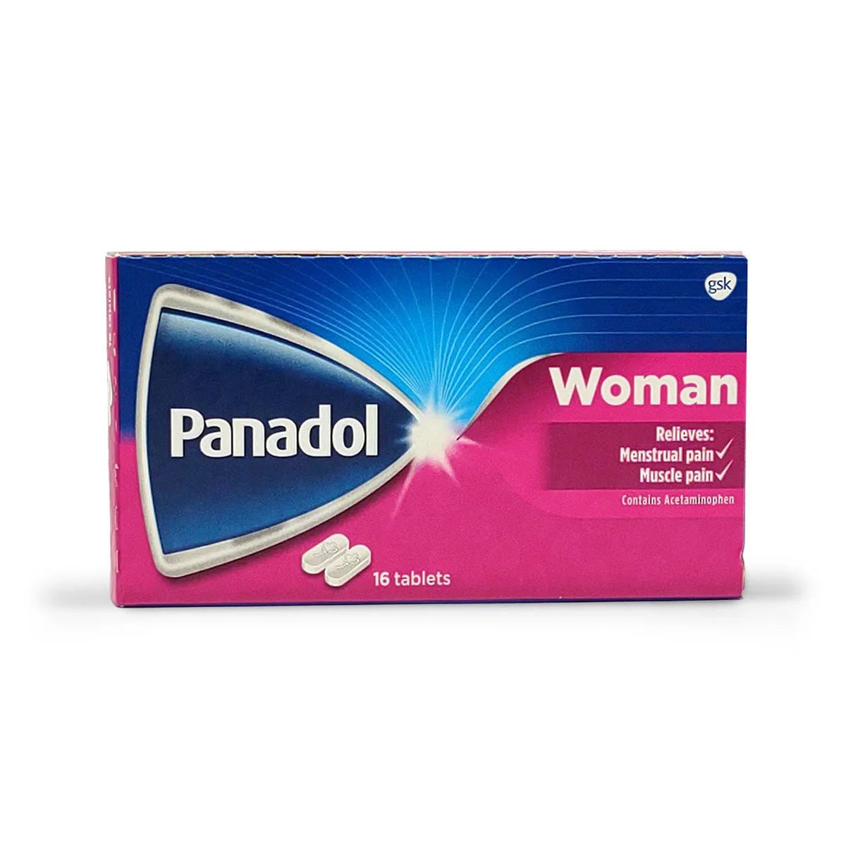 Woman's Panadol Box 16 tablets